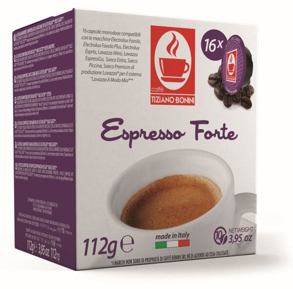 Caffè Bonini FORTE - 16 Kompatible Kapseln Lavazza A Modo Mio ®*