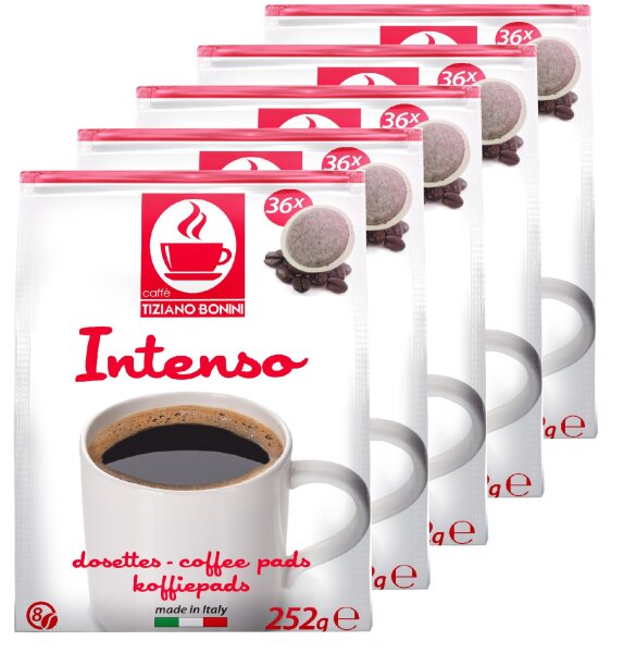 Caffè Bonini Kaffeepads Intenso 5 x 36er / 180 Pads