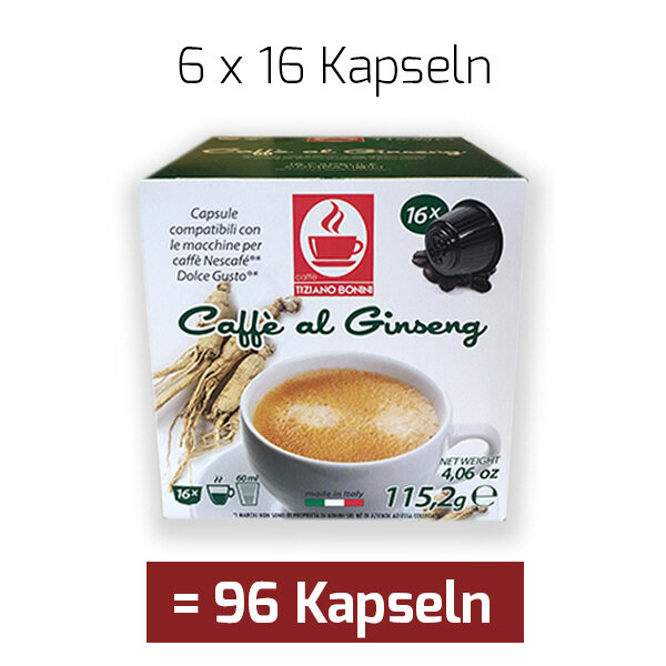 Caffè Bonini CAFFÈ AL GINSENG -  6 x 16 Kaffeekapseln Dolce Gusto®*