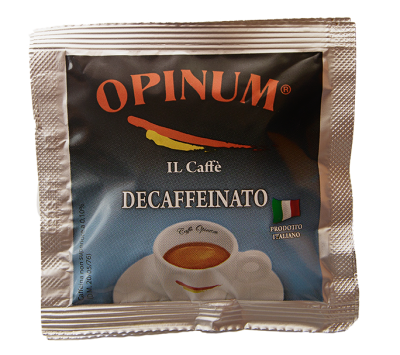 Opinum DECAFFEINATO / entkoffeiniert - 10 ESE-Pads / Cialde