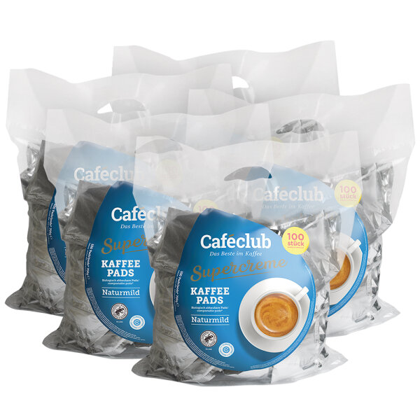 Caféclub Kaffeepads NATURMILD 5 x 100 Pads im Megabeutel