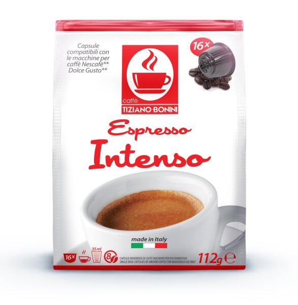 Caffè Bonini INTENSO - 6 x 16 kompatible Kapseln Dolce Gusto ®*