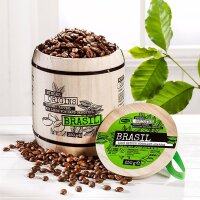 Kaffeebohnen Minges Brasil Hochland Arabica im Holzfass 2...