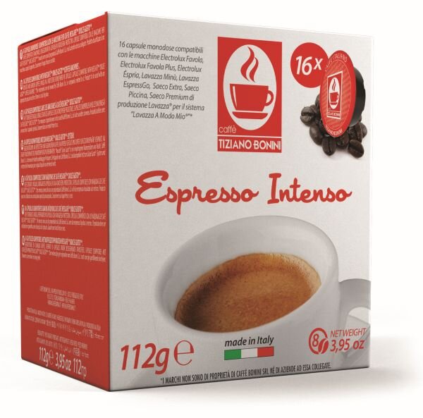 Caffè Bonini INTENSO - 4 x 16 Kompatible Kapseln Lavazza A Modo Mio ®*
