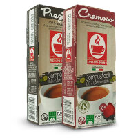 Caffè Bonini SET "CREMOSO + PREZIOSO" - 2 x 10 Kompatible Kapseln Nespresso ®* - MHD: 23./25.07.2021