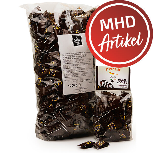 OPINUM Kaffeebohne im Schokomantel / Chicchi di Caffè - 1.000 g - MHD: