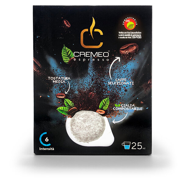 CREMEO Linea Caffè INCANTO - 10 Cialde ESE (ESE-Pads - Ø 44 mm)