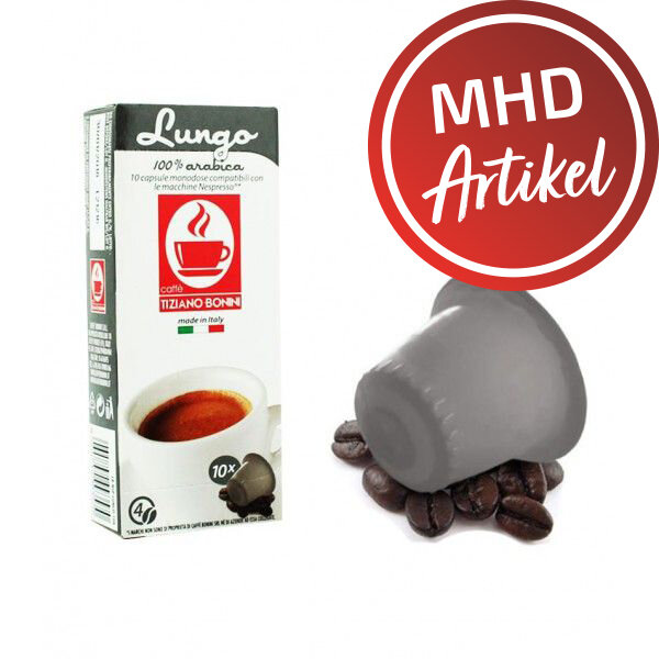 Caffè Bonini LUNGO - 10 Kompatible Kapseln Nespresso ®* - MHD: 16.07.2022