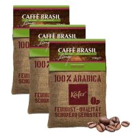 Käfer Caffè Brasil Lungo - 3x Jute-Sack 250g...