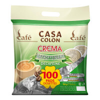 Casa Colon® Kaffeepads ENTKOFFEINIERT - 100 Pads im...