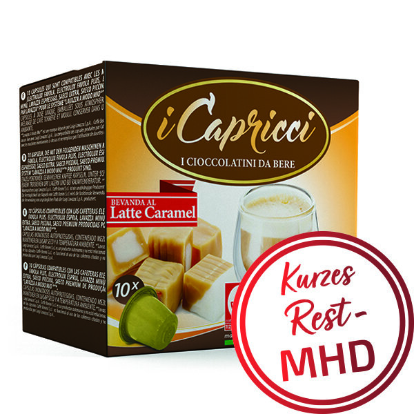 Bonini iCapricci Latte Caramel / Karamell - MHD: 30.05.2023 - 10 Nespresso ®* kompatible Kapseln