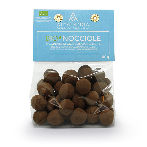 Terra Famiglia -  "Bio-Nocciole" Haselnüsse in Vollmilchschokolade - 100 g