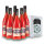 Das "große" Halloween-Paket: 6 x L APERITIVO SPRITZ 750 ml + Upn Joy PAPIERTRINKHALME schwarz - 140 Stück - 8 mm x 195 mm