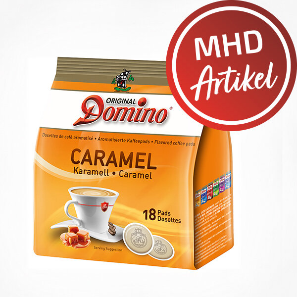 Domino® CARAMEL - MHD: 20.10.2023 - 18 aromatisierte Kaffeepads