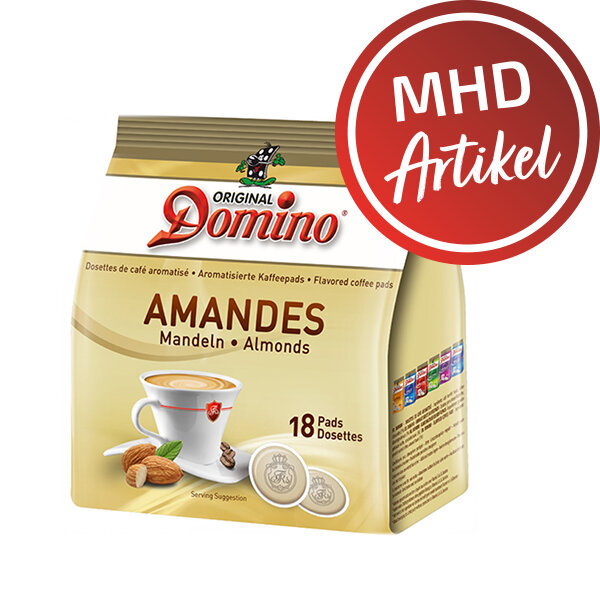 Domino® MANDEL - MHD: 31.10.2024 !! - 18 aromatisierte Kaffeepads