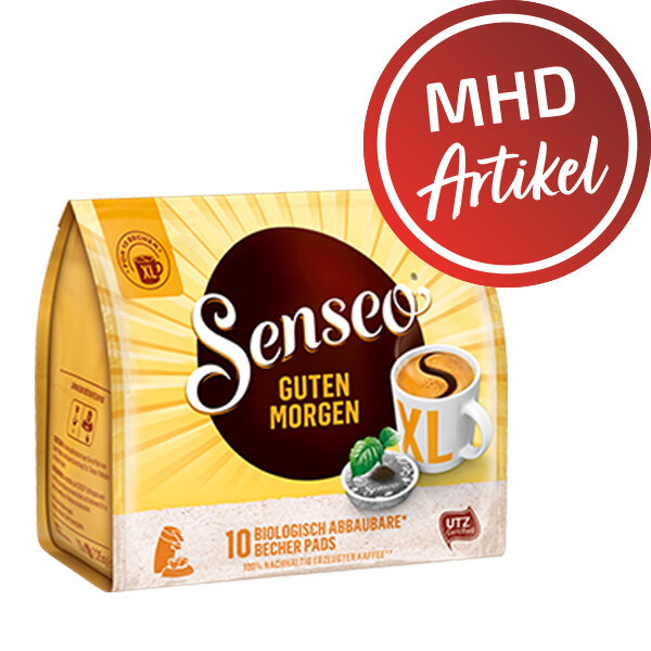 Kaffeepads Senseo® Guten Morgen XL - MHD: 03.01.2024 !!! - 10 biologisch abbaubare Becher Pads