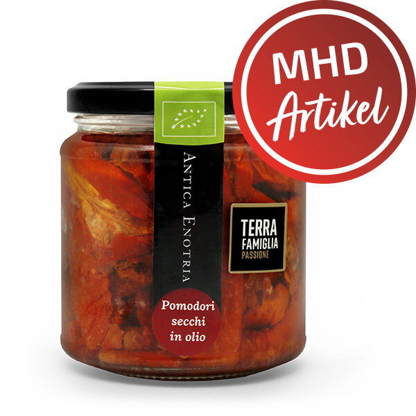 Antica Enotria - Getrocknete Tomaten in Olivenöl - MHD: 30.11.2023 (250 g)