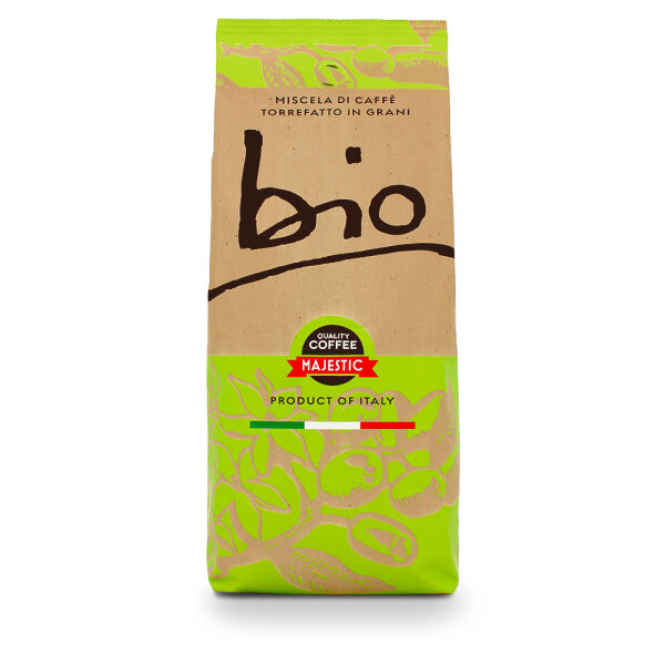 MAJESTIC Caffè BIO - Kaffeebohnen aus ökologischem Anbau - 1000 g