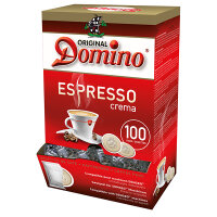 Domino® Kaffeepads ESPRESSO CREMA !!! MHD:   !!! (100 Pads in Displaybox)