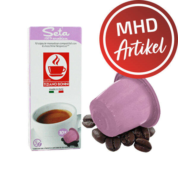 Caffè Bonini SETA  - MHD: 08.04.2024 !!! (10 Kompatible Kapseln Nespresso ®*)