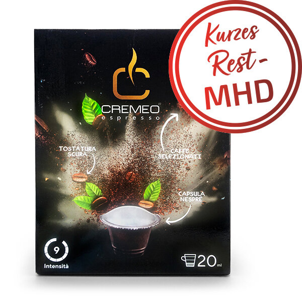 CREMEO Linea Caffè DARK - 100 Kapseln Nespresso ® kompatibel - MHD: 04.07.2024 !!!