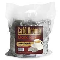Café Aroma Kaffeepads DARK ROAST 100 Pads im...