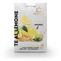 CREMEO Linea Solubili TÈ AL LIMONE / ZITRONENTEE - MHD: 16.05.2024 !! - 10 Teekapseln Dolce Gusto ®* kompatibel