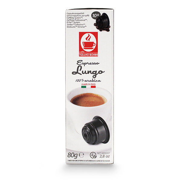 Caffè Bonini LUNGO Kompatible Kapseln Caffitaly ®* K-Fee ®* Tchibo ®*