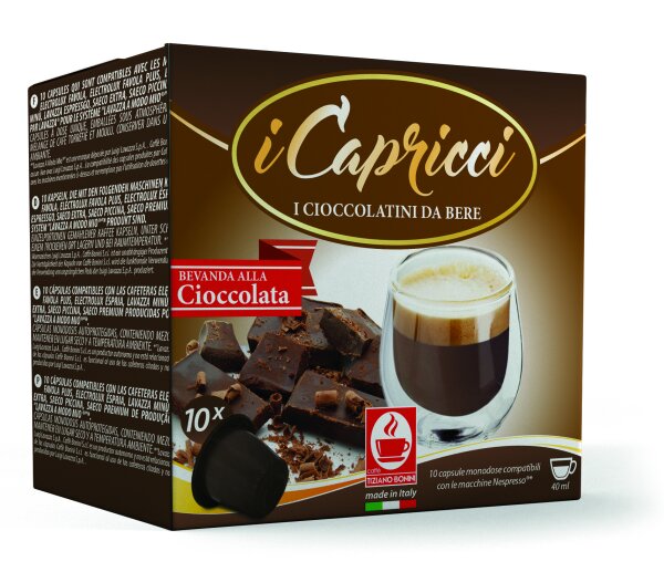 Bonini iCapricci Bevanda al gusto di CIOCCOLATO / Kakao - 10 Nespresso ®*-Kapseln