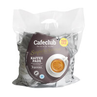 Caféclub Kaffeepads ESPRESSO 100 Pads im Megabeutel