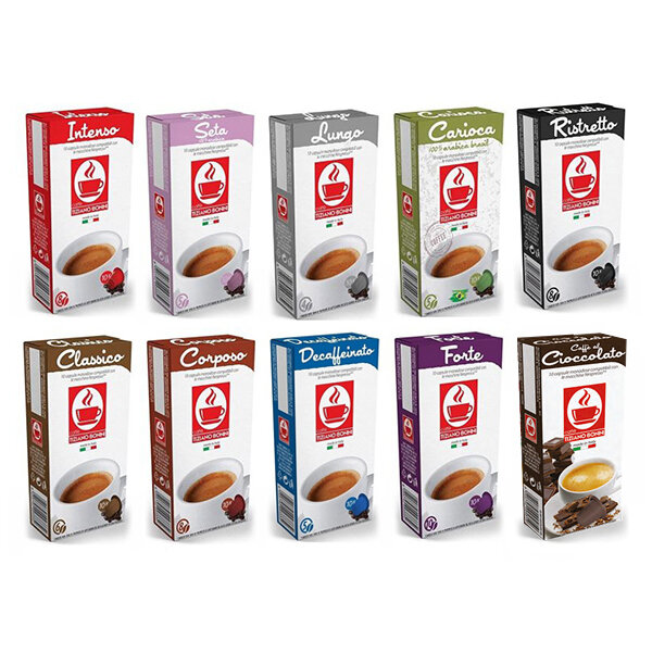 Caffè Bonini Probierset 10 Sorten Kaffeekapseln Nespresso ®*